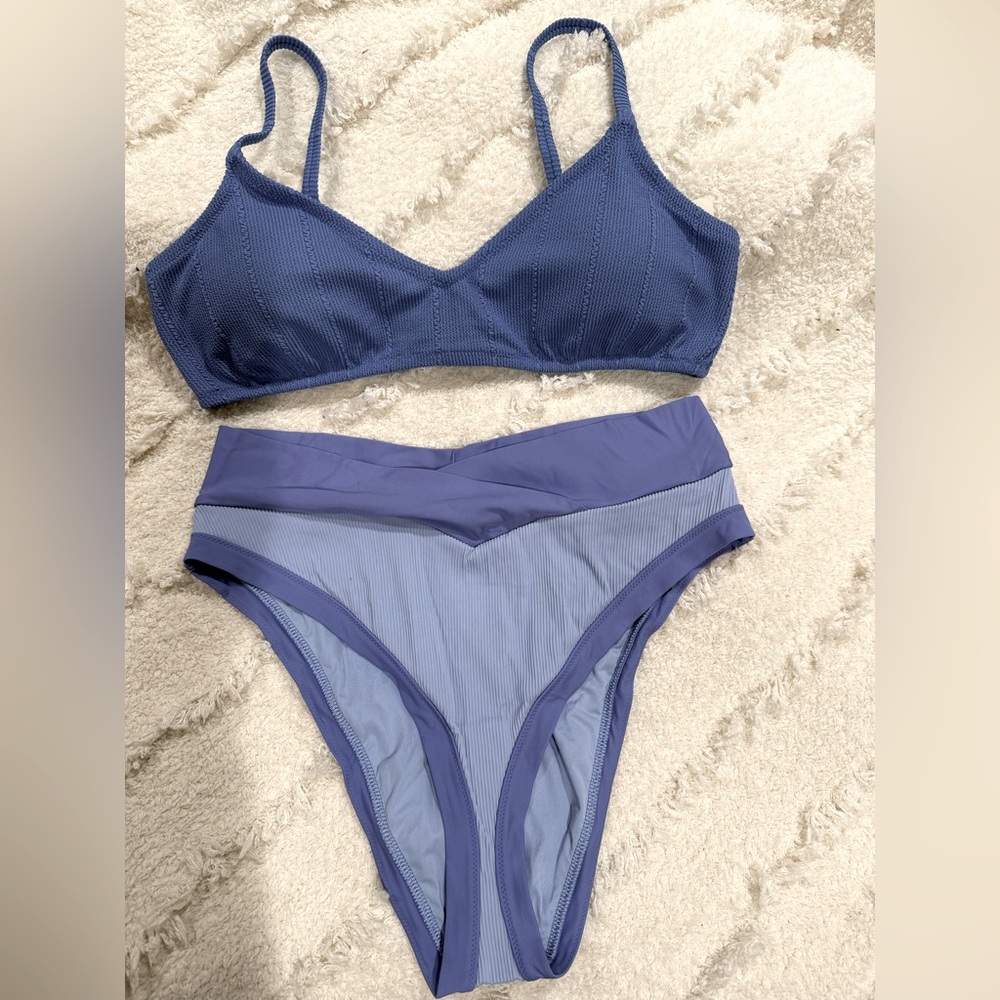 Aerie Blue Two-Piece Swimsuit